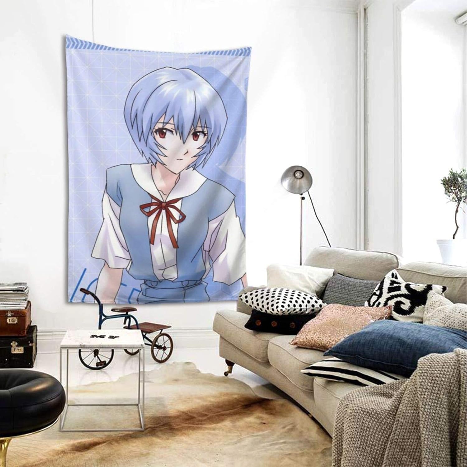 Amazon Co Jp タペストリー 新世紀エヴァンゲリオン 綾波レイ 布ポスター おしゃれ 多機能壁掛け ファブリック装飾用品 モダンなアート 模様替え 部屋 窓カーテン 個性ギフト 新居祝い130 100cm ホーム キッチン