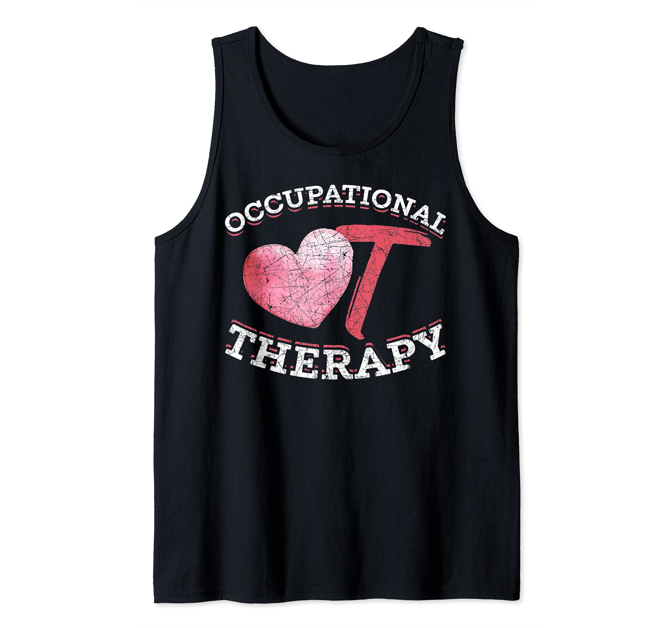 Healthcare Heart Therapist OT Exercise Occupational Therapy Tank Top