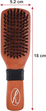Fine Lines Slick Back Hair Brush – Boar & Nylon Bristles, Wooden Handle view 3