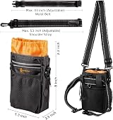 Lanktoo Dog Treat Pouch Bag with Poop Bag Holder Waterproof Nylon Adjustable view 7