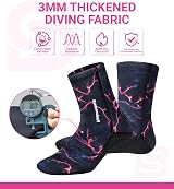 Summshall 3mm Neoprene Wetsuit Socks - Thermal Diving Socks for Men Women view 5