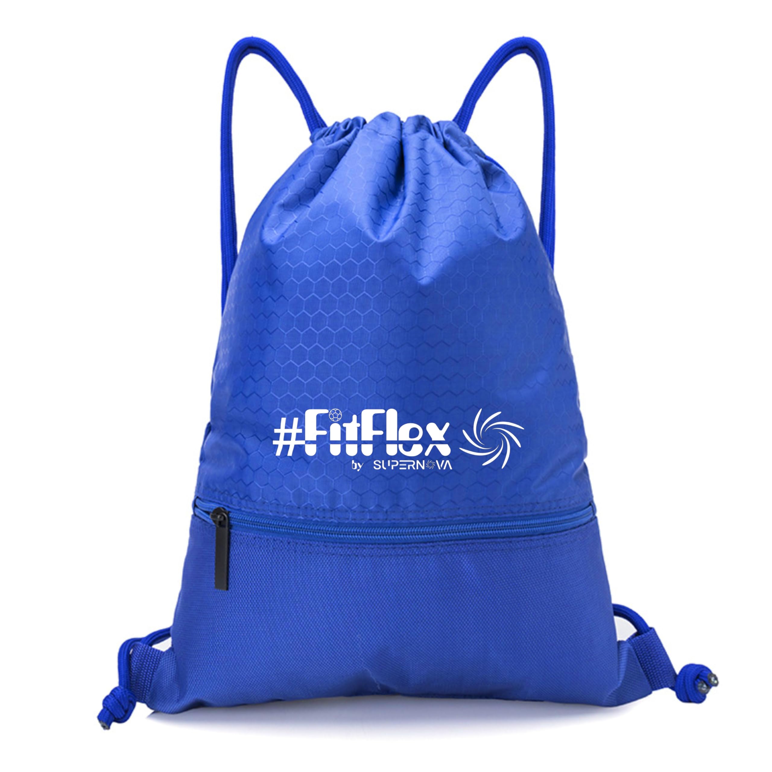 SUPERNOVA Lifestyle Unisex premium quality Waterproof Polyester Sports Gym Travel Drawstring Bag (Blue)