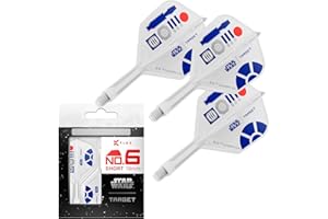 Target Darts Star Wars R2-D2 K Flex Integrated Dart Flights & Shafts | R2D2 Pack of 3 K-Flex, No.6 | Disney K-Flex Accessorie