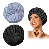 Reusable Shower Cap for Women, Large Waterproof