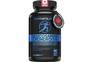 Nutratology Glucosamine Joint Supplement with Chondroitin, MSM & Turmeric | Canadian-Made | Joint Pain Relief Supplements - 1