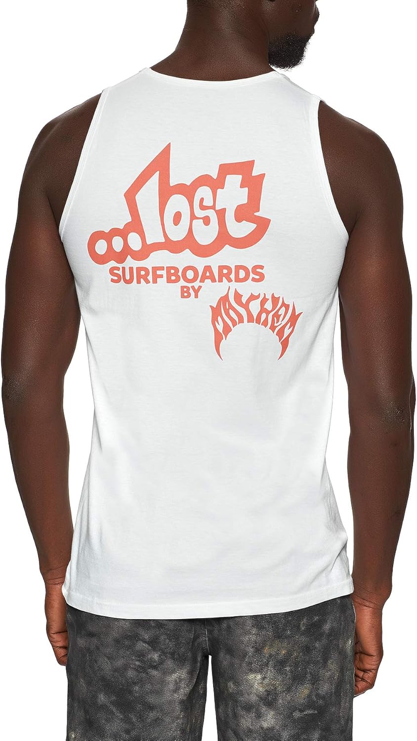 Lost Surfboards Mens Tank Vest Amazon.co.uk Clothing