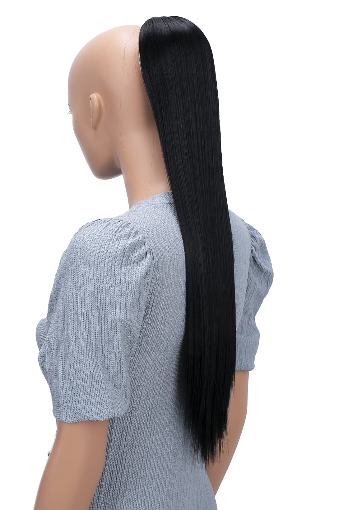 CAISHA 26" Hairpiece Ponytail Long Hair Extension Drawstring Straight Black PH601 โ image 1