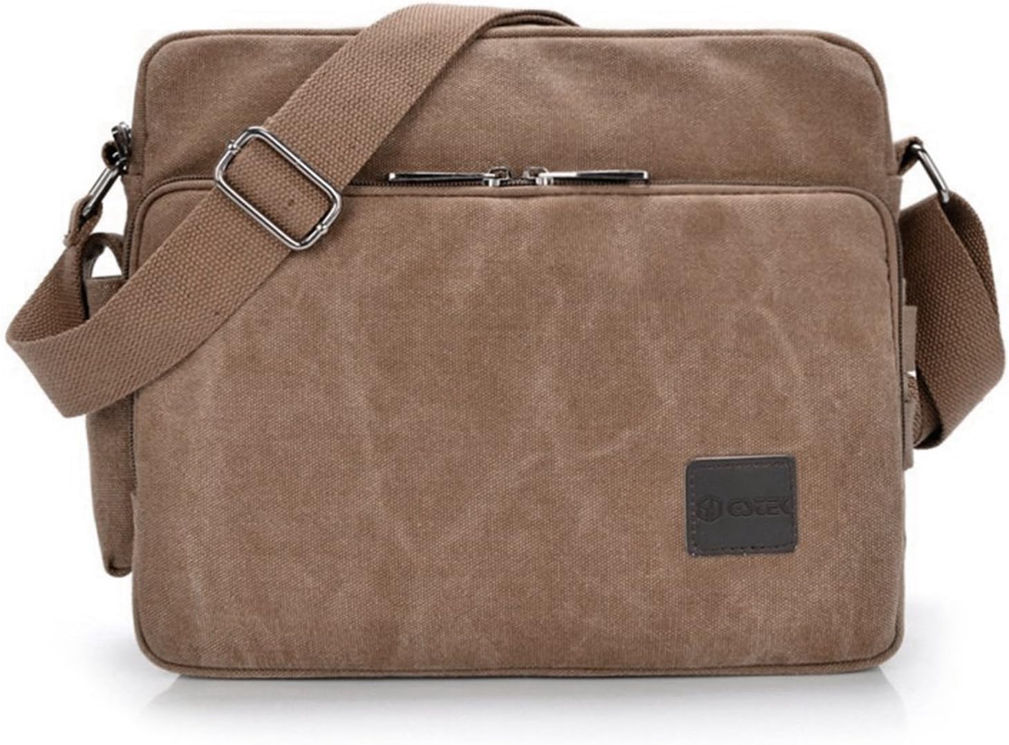 Everwell Canvas Messenger Shoulder Bag, Vintage Side Casual Bag Crossbody Satchel Daily Bags Multi-pockets Daypacks for Men Women Travel Outdoors Camping Cycling Hiking