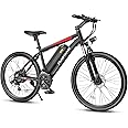 Funhang Electric Bike for Adults, Peak 1000W Ebike, 50Miles 21.7MPH Adult Electric Bicycles, 26" Electric Mountain Bike 48V 374.4WH Battery, Commuter E Bike with Adjustable Stem, Fenders, 21 Speed