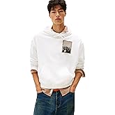 Tommy Jeans Men's Medium Weight Hoodie Sweatshirt with Printed Photo Graphic