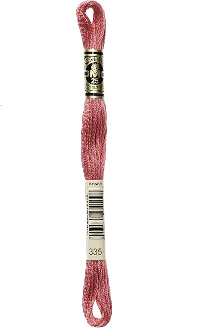 DMC Mouline Six Strand Embroidery Floss Rose 8.7 Yards 25, 100% Cotton