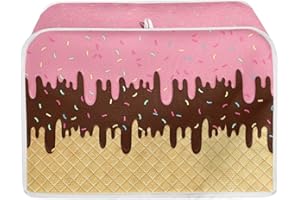 Pzuqiu Ice Cream Toaster Appliance Dust Proof Cover Stain Resistant Kitchen Organizer Anti Fingerprint Broiler Cover Case Stylish Toaster Cover