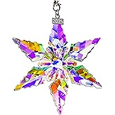 2025 Annual Edition Ornament, Crystal Snowflake Ornaments for Christmas Tree, Colorful Star Ornaments, Beautiful Unique Christmas Ornament Gift