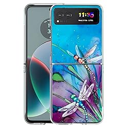 Bcov Case for Motorola Razr 2023, Cute Dragonfly