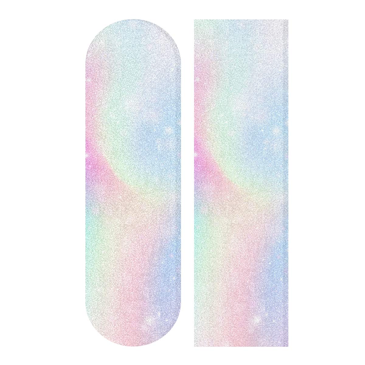 Mnsruu Background With Pink Glitter Hearts Skateboard Grip Tape Sheet Scooter Deck Sand Paper 9" x 33"