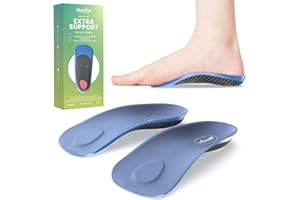 Plantar Fasciitis Arch Support Inserts - Welnove 3/4 Heel Cushion Cups with Metatarsal Pad,Heel Support Insoles for Lower Bac