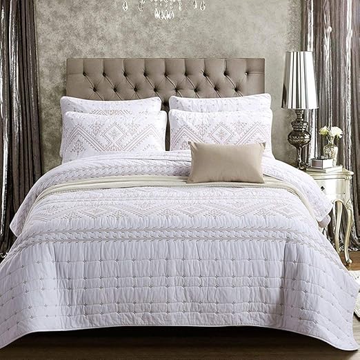 Amazon Com Aivedo Quilt Coverlet Set Bedspread Set 3 Piece