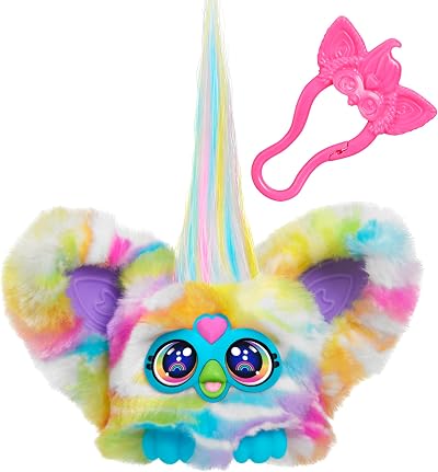 Furby Furblets Series 4 Zee-Bah Zebra Mini Plush Toy Regenbogen