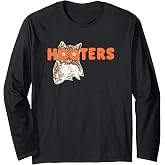 Hooters Throwback Logo Front and Back Wing Restaurant Long Sleeve T-Shirt