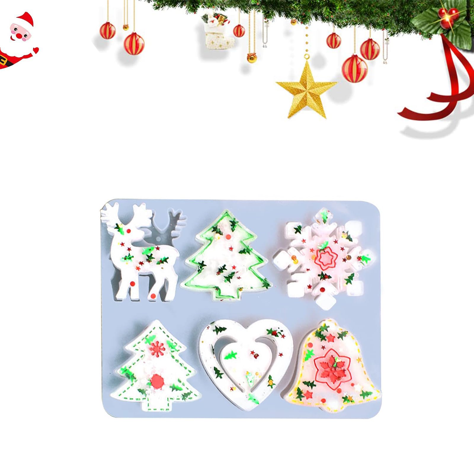 Christmas resin shapes, Christmas theme silicone subject, Christmas epoxy resin shapes, Christmas silicone shape, Christmas resin silicone shape, Christmas resin silicone shape, for cake jelly