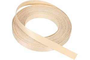 PATIKIL Birch Edge Banding, 1/2 Inch x 25 ft Wood Veneer Tape Pre-glued Flexible Plywood Edge Banding with Hot Melt Adhesive 