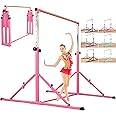 MARFULA 4FT/5FT Gymnastic Bar Set Gymnastics Horizontal Bar Gymnastics Kip Bar for Kids Home Use