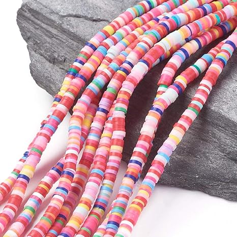 clay spacer disc beads