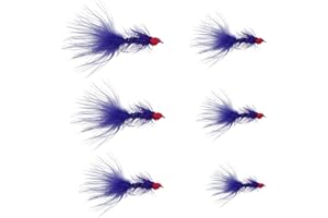 Feeder Creek 12pc Egg Sucking Leech Fly Fishing Streamers Perfect for Salmon, Steelhead, and Other Freshwater Fish