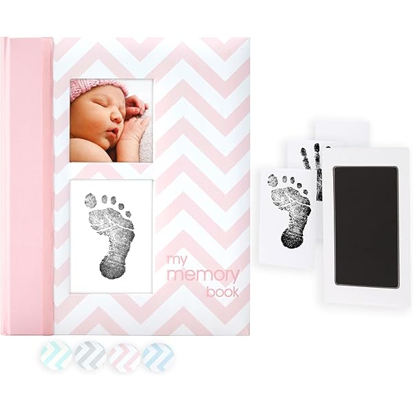 Pioneer Photo Albums 12x12 Collage Frame Baby Memory Book - Embossed Leatherette Cover, Baby Pink, Includes 20 Pages