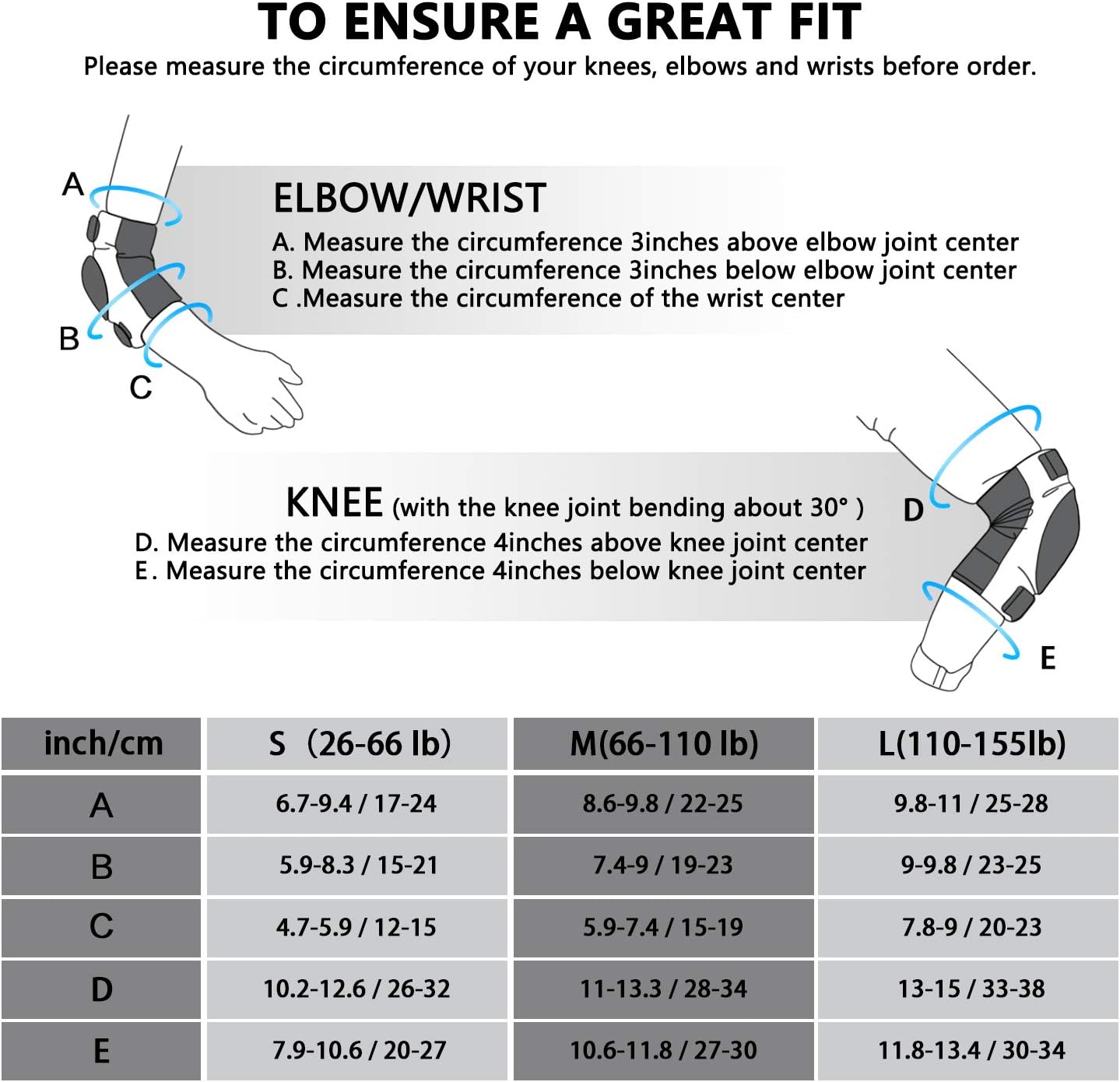 PHZ. Adult/Kids Knee Pad Elbow Pads Wrist Guards Protective Gear Set for Multi Sports Skateboard Inline Roller Skatings Cycling Biking Riding BMX Bicycle Scooter : Sports & Outdoors