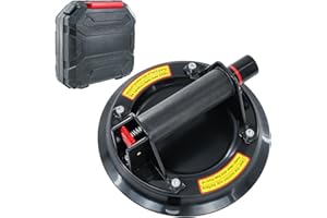 DOCXCDO 2 Pack 8" Glass Suction Cup Heavy Duty,Vacuum Suction Cups To Lift Large Glass, Industrial Window Suction Cups Lifter for Marble,Tile, Granite