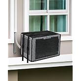 Whtawtaw Mesh Window AC Cover Bug Screen, Air Conditioner Sun Shade, 21in | U-Shape Air Conditioner Unit Cover for Outside, Dustproof Waterproof with Drip Cushion, Reduce Noise