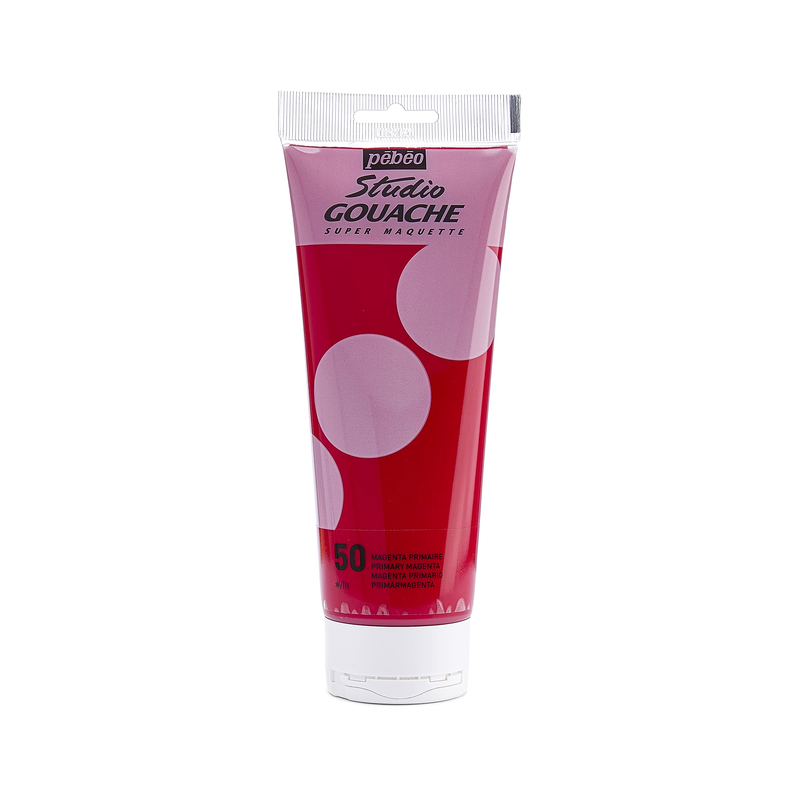 PEBEO 220 ml Studio Gouache, Primary Magenta, Pink, 270-050
