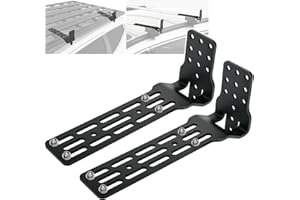 TOPOWN 2PCS Awning Brackets for Car Roof Rack, Roof Rack Awning Bracket L-Shaped, Awning Mount Fits 180 Awning Bracket / 270 