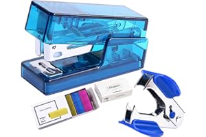 WIWUE GUO Stapler, Staple Remover, Staplers for Desk, Stapler with Staples, Mini Stapler, Staples Standard, Small Stapler, Mini Office Supply Kit, Kids Stapler, Cute Stapler for Office and School Supplies