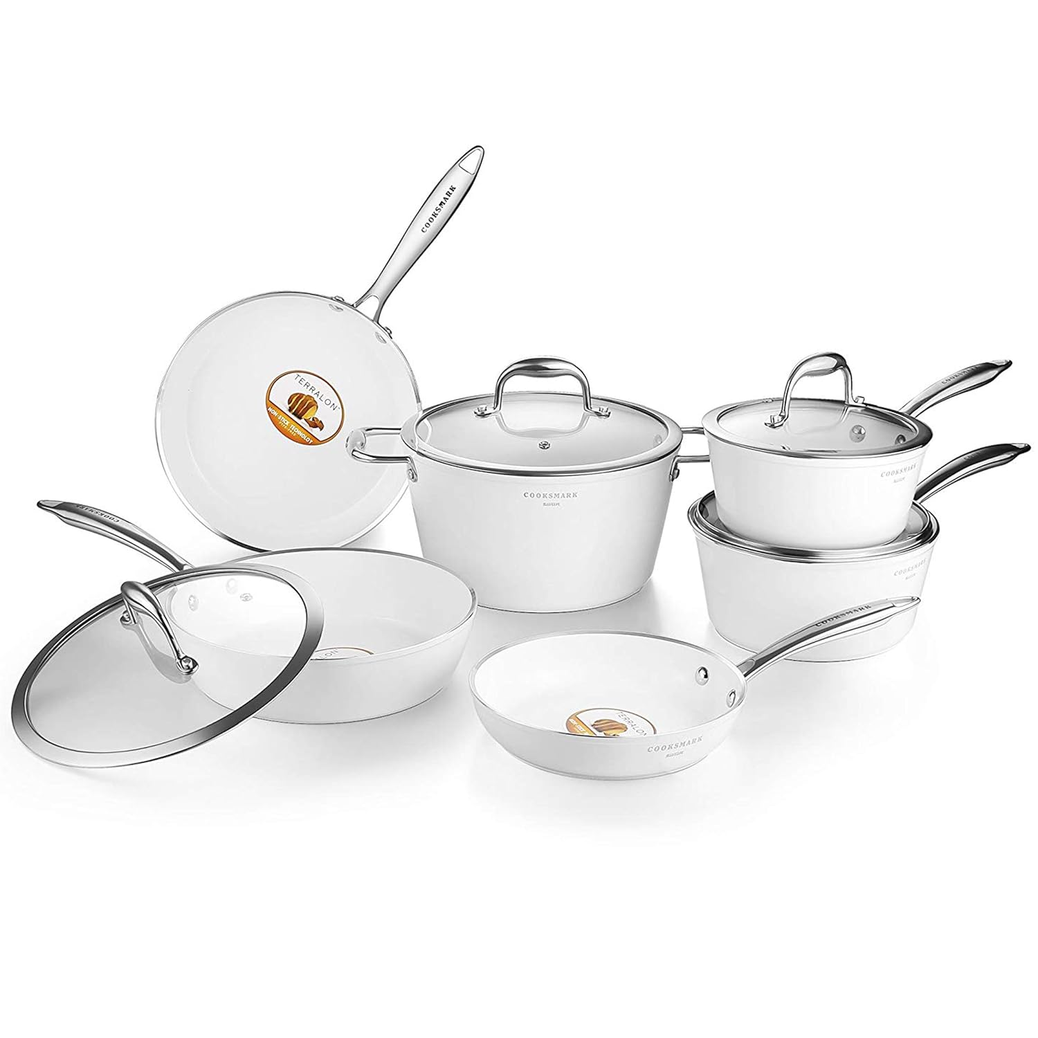 GreenPan Eras Ceramic Non-Stick 11-piece Cookware Set - New/Open Box