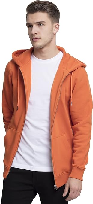 Urban Classics Herren Basic Zip Hoody Kapuzenpullover