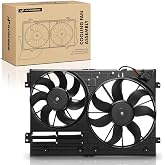 A-Premium Engine Radiator Cooling Fan Assembly | Compatible with Select Volkswagen &amp; Audi Models - Jetta, Passat, Golf, Tiguan, Beetle, CC, Eos, GTI, R32, A3 TT Quattro
