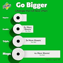 Bounty Select-A-Size Paper Towels, White, 2 Triple