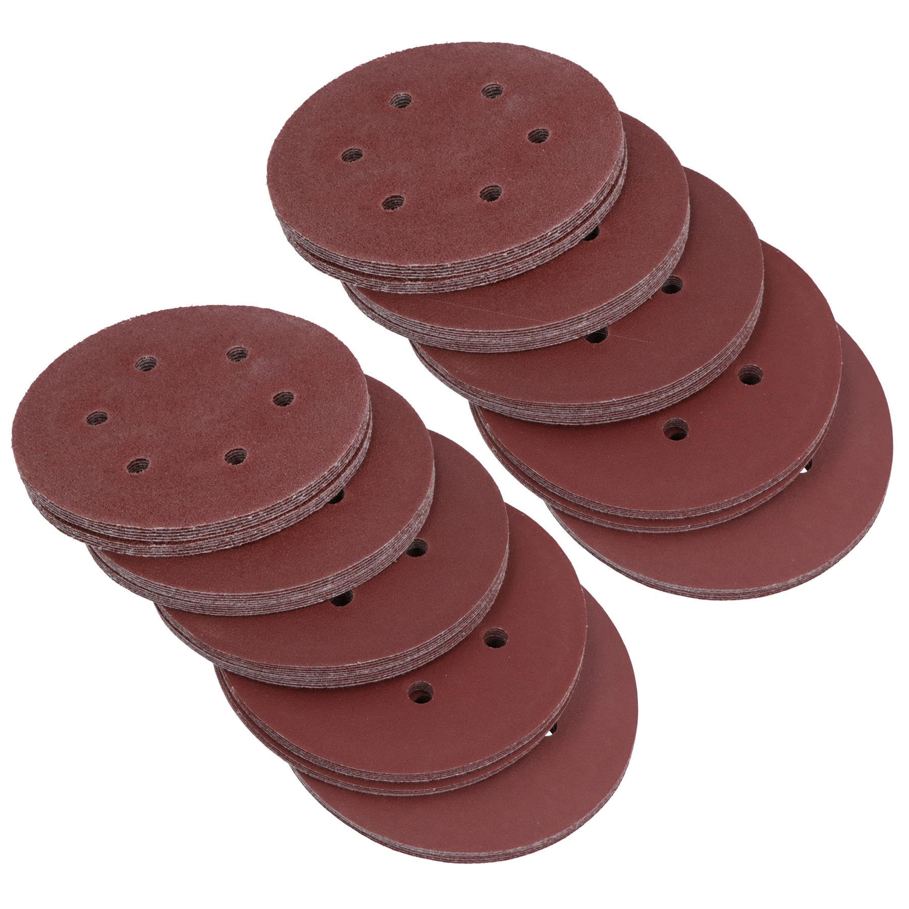 150mm Mixed Grit Hook and Loop Sanding Discs for DA Orbital Sanders 100pk
