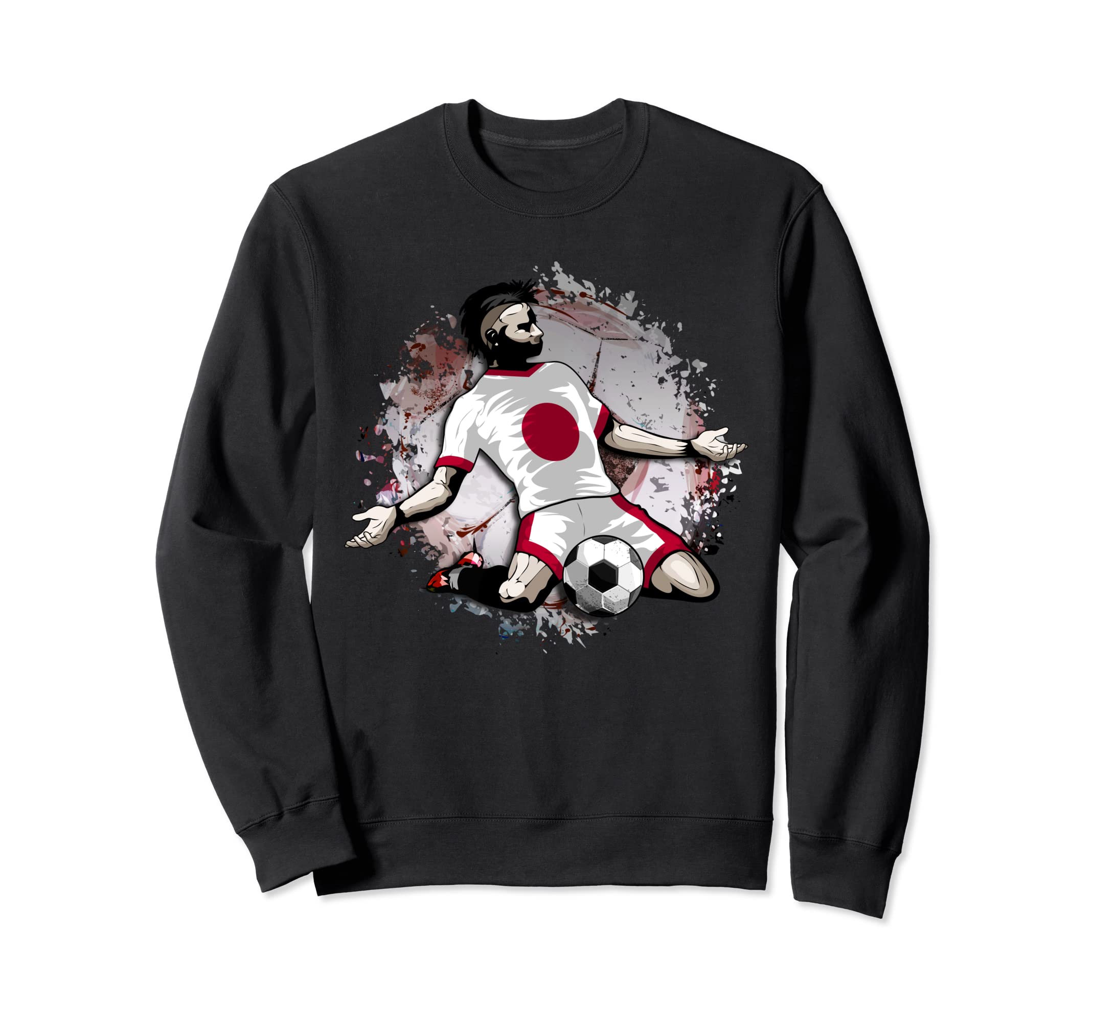Japan Soccer Japanese National Flag Football Lovers Design Sweatshirt