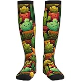 Mshutbna Compression Socks Knee High Circulation Support Socks For Women Men Athletic Running Work Hiking Cycling Travel