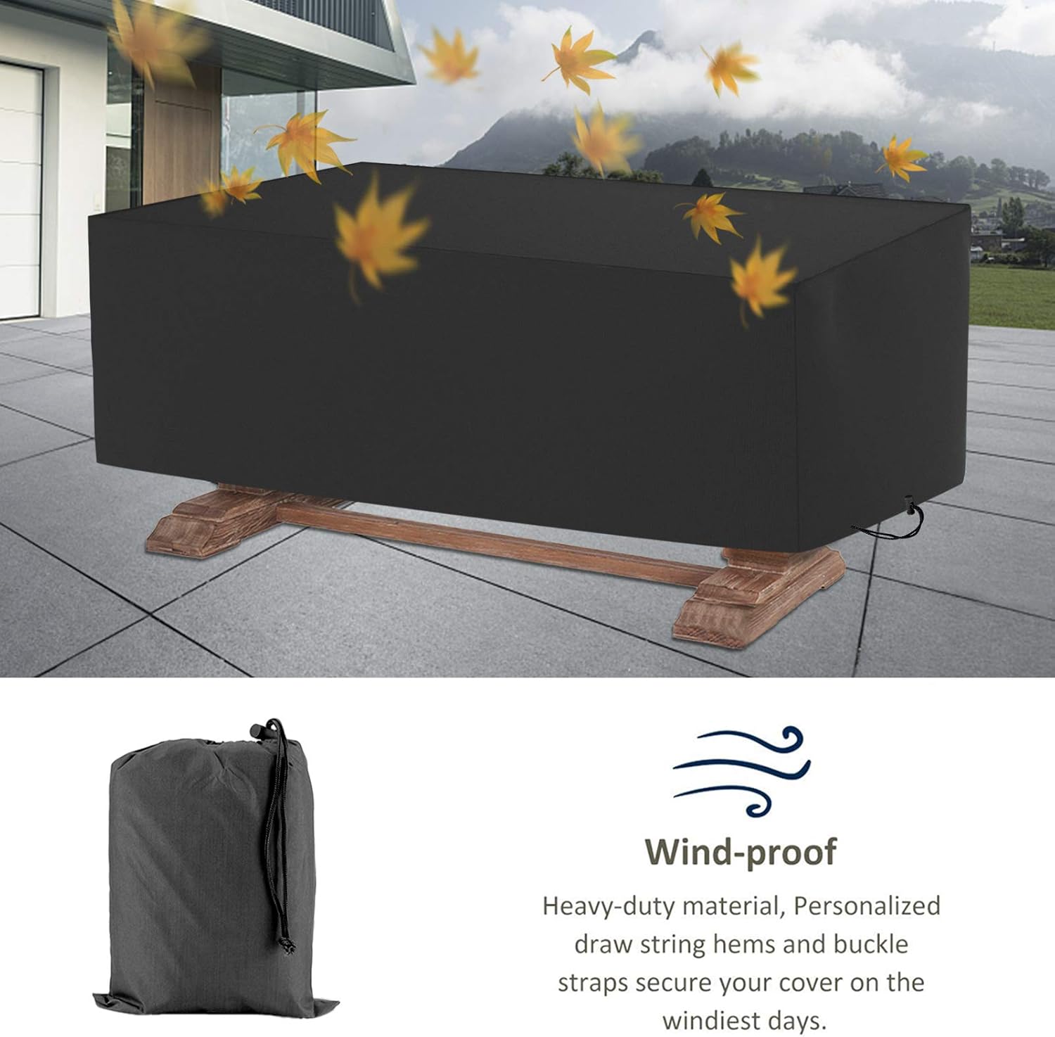 Homeriy Deck Box Covers Waterproof Quick Open Cover Top with Zipper for Keter Lifetime Suncast Rubbermaid : Garden & Outdoor
