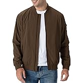 Rdruko Men's Lightweight Bomber Jacket Causal Fashion Stylish Windbreaker Light Jacket