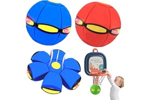 Magic Metaball Bouncing Ball, Children's Bouncy Ball, Magic Flying Sauce with 6 Lights, Parent-Child Interaction, Doggy Disc 