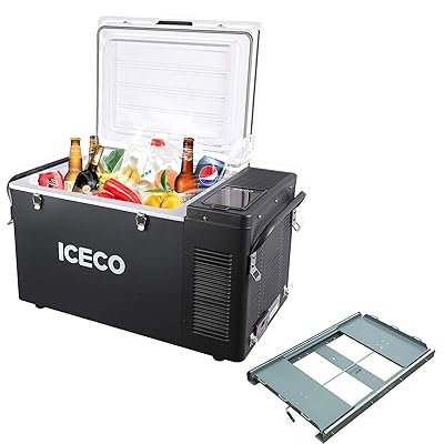 Buy Iceco Vl35 37 Quart Portable Refrigerator Freezer Car Fridge Refrigerator With Secop Compressor 12 Volt Freezer Refrigerator Ac 110 240v Dc 12 24v 8 To 50 Home Car Use Vl35 Slide Online In