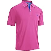 V VALANCH Polo Shirts for Men Short Sleeve Golf Polo Moisture Wicking Casual Collared Shirt Tennis Polo