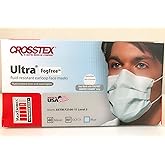 Crosstex CR-GCFCX Ultra Fogfree Earloop Mask Blue (Pack of 40)