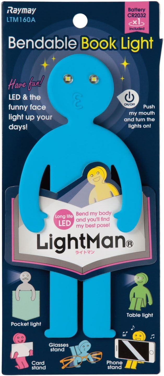 New LigntMan Blue LTM160A Bendable LED Book Lights Raymay