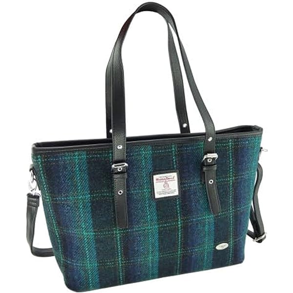 Glen Appin Of Scotland Moon Tweed Ladies Purse - Blue/Brown Zip Round Wallet - View #14